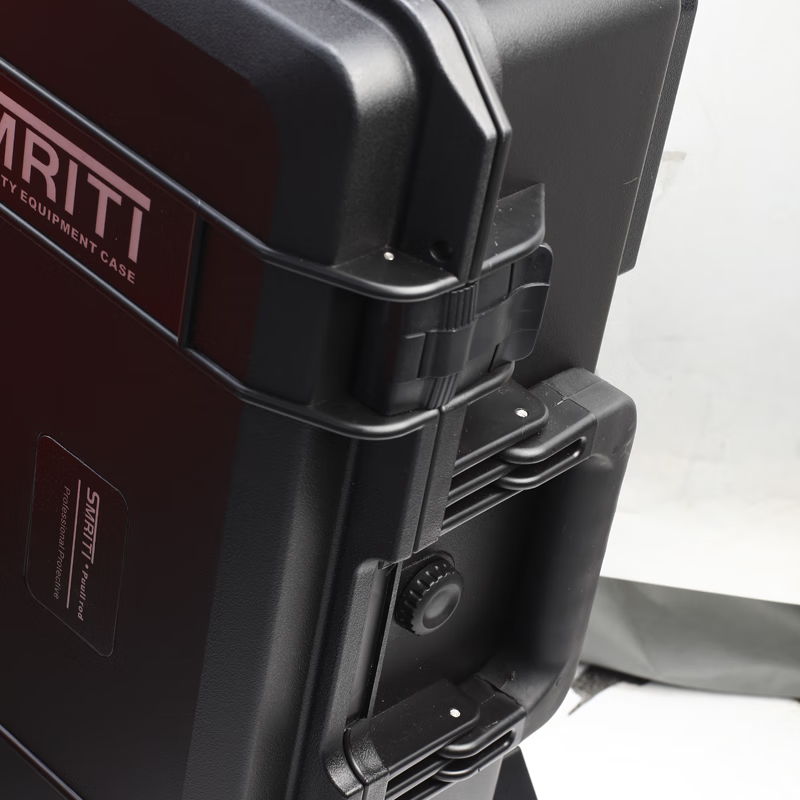 SMRITI heritage protection box black large trolley box thickened waterproof and dustproof multi-functional equipment tool box S5943A black empty box