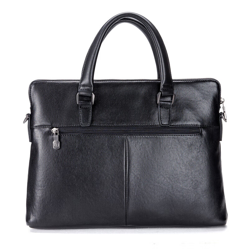Aokang business briefcase handbag shoulder bag first layer cowhide men's computer bag birthday gift for boyfriend and husband