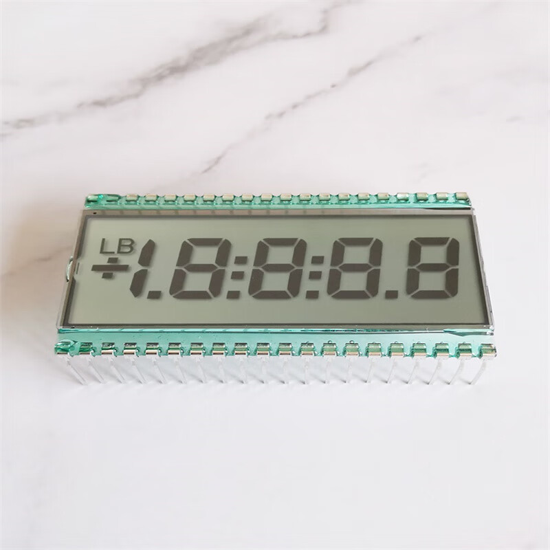 Ouhuayuan static drive 4 and a half digit segment code LCD screen in-line welding segment LCD display EDS811 screen + white backlight