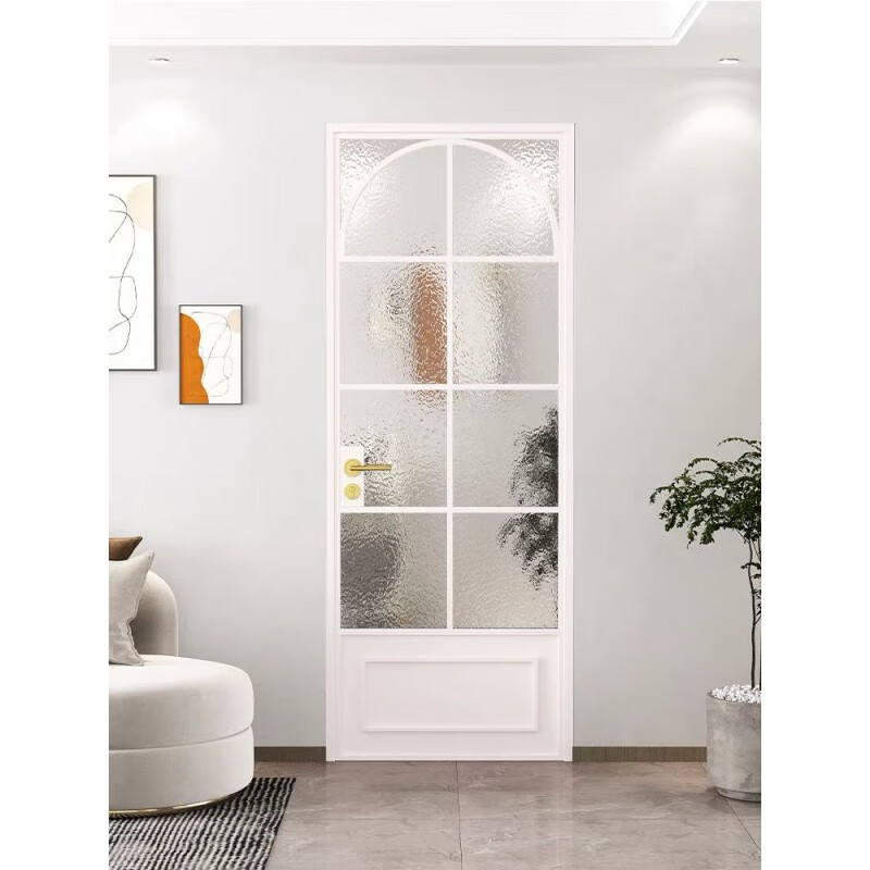 Qinkai French retro old iron door bathroom door glass door minimalist flat door toilet door box door shop door customization style 1 size customization contact customer service