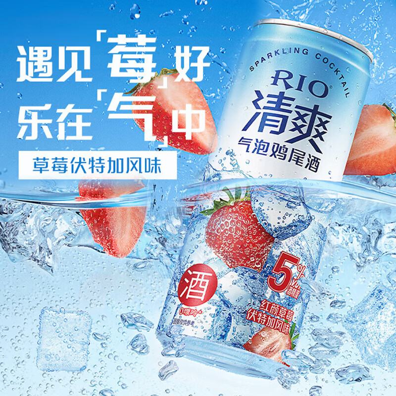 RIO cocktail, foreign wine, fruit wine, liqueur, refreshing and strong multi-flavor combination 330ml*6 cans for New Year gifts