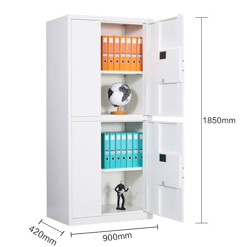Yuzhuoyuan electronic safe cabinet steel password lock national security lock file cabinet safe double safety password cabinet with double section white national security lock without bucket