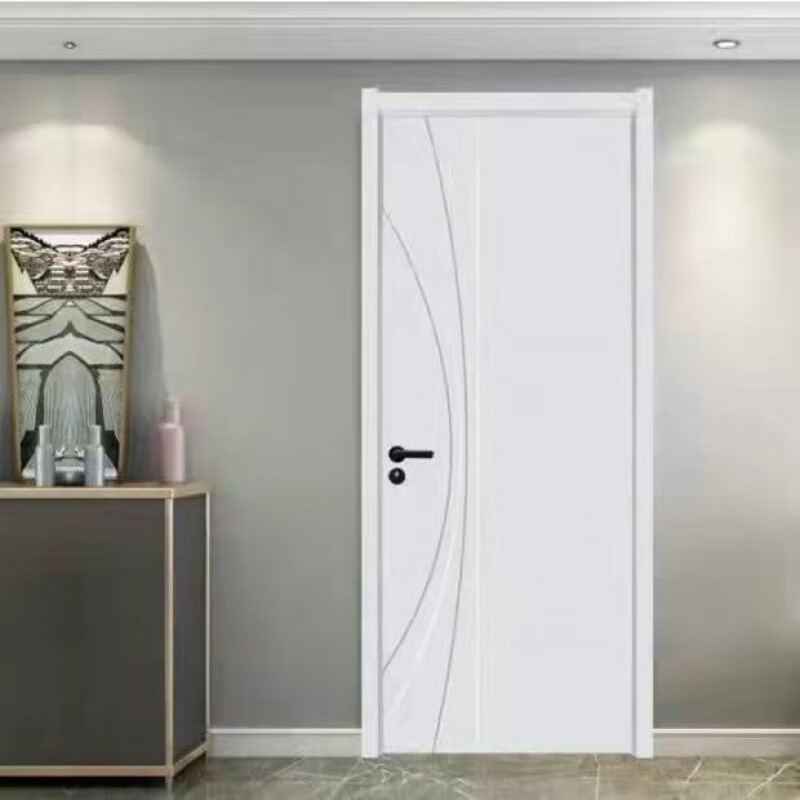 Vinoa bedroom door wooden door door room door door set door full package installation ecological door factory direct sales interior door BD-white simple flat door ecological single door