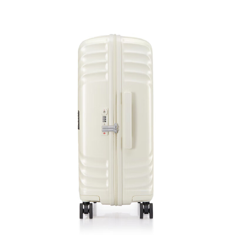 American travel suitcase 28-inch universal wheel trolley case, fashionable pressure-resistant large-capacity suitcase, milky white NL8 password box