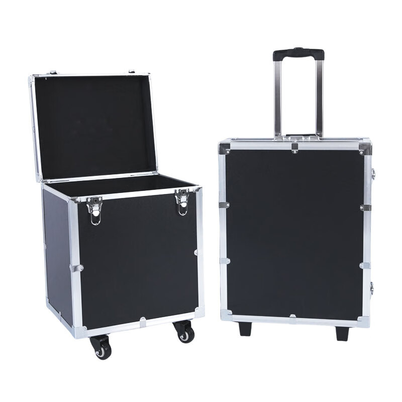 Shantou Lincun customized trolley tool box flight case hardware multi-functional storage instrument equipment tool box custom-made trolley tool box 45*35*42 with tool box inside