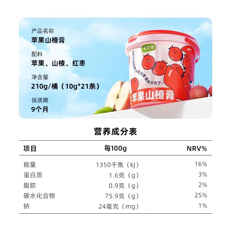 Golden Bean Sprouts Nine Little Pears Pure Pear Paste Apple Haw Paste Barred Hawthorn Juice Autumn Pear Paste New Date Quick Delivery Loquat Autumn Pear Paste 108g*4 Boxes (Ready Stock First Delivery)