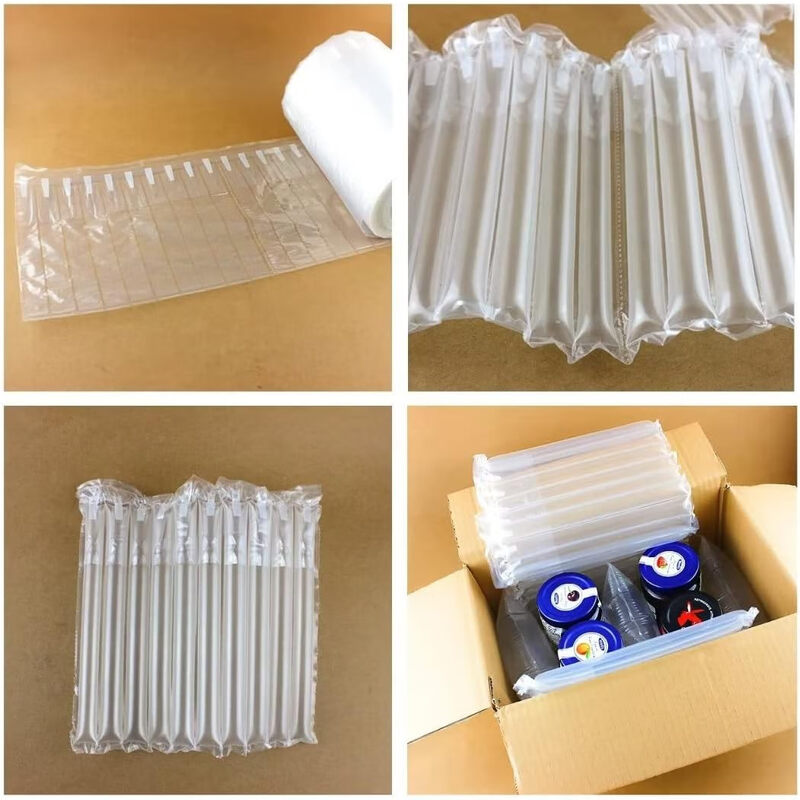 Air column bag roll material moving express packaging buffer anti-collision shock absorption anti-fall foam packaging bubble bag roll material filling machine bubble column roll film air bag 40cm wide 50 meters long upgraded and thickened