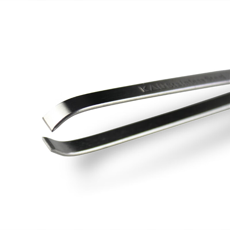 KAI stainless steel flat-mouth eyebrow pliers and eyebrow plucking set (eyebrow shaping, eyebrow shaping) wide-mouth and narrow-mouth tweezers for hair plucking