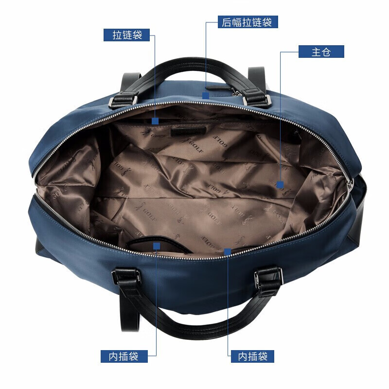 Golf (GOLF) travel bag, leisure sports and fitness bag, portable shoulder bag, men's short-distance travel bag, large-capacity business trip bag