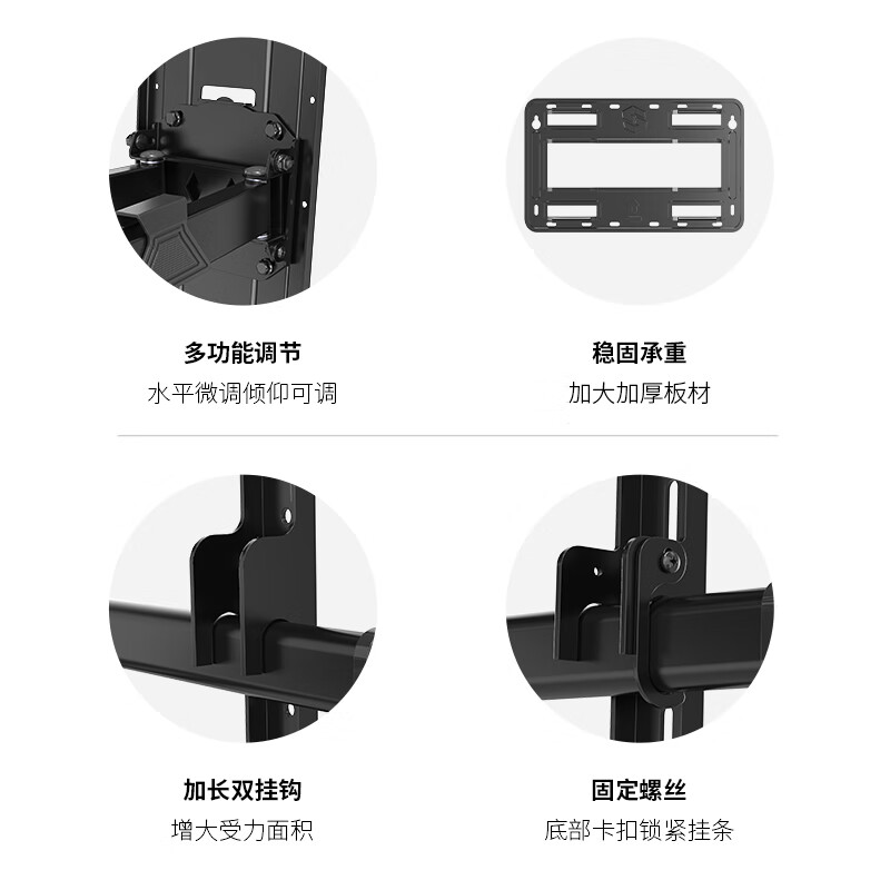 ProPre TV stand 55-120 inches large screen wall-mounted universal TV rack rotating telescopic TV stand suitable for Huawei smart screen Hisense Skyworth TCL Samsung TV stand