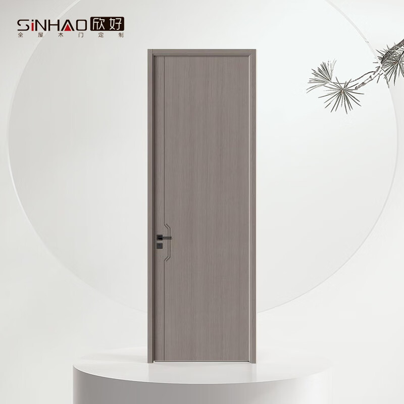 Xinhao wooden door bedroom door set door wooden composite interior door living room study unpainted wooden door Locke No. 2