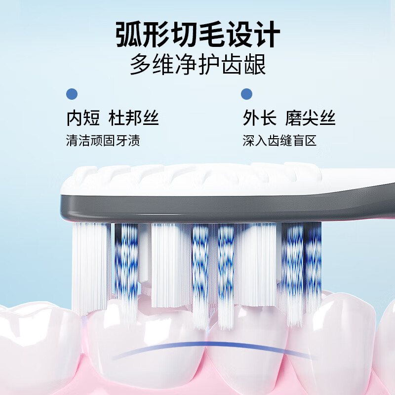 Kejie Men's special adult toothbrush special-shaped hair transplantation back tongue brush powerful stain removal more refreshing 4 random colors