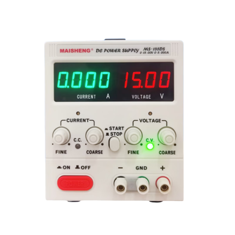 MAISHENG adjustable DC regulated power supply high power factory test aging electroplating experiment charging mobile phone repair M MS155DS1 adjustable 0-15V0-5A