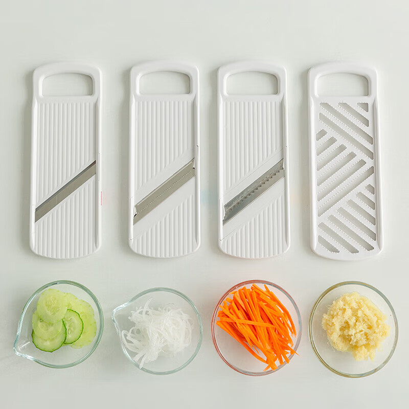 Shimomura (SHIMOMURA) Japan imported multifunctional vegetable cutter set manual vegetable cutter kitchen potato radish grating and slicing grinder