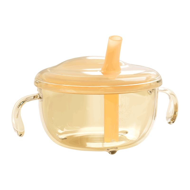 COOKSS baby food bowl, newborn water bowl, baby soup, straw bowl, rice flour and rice cereal water bowl, children's tableware