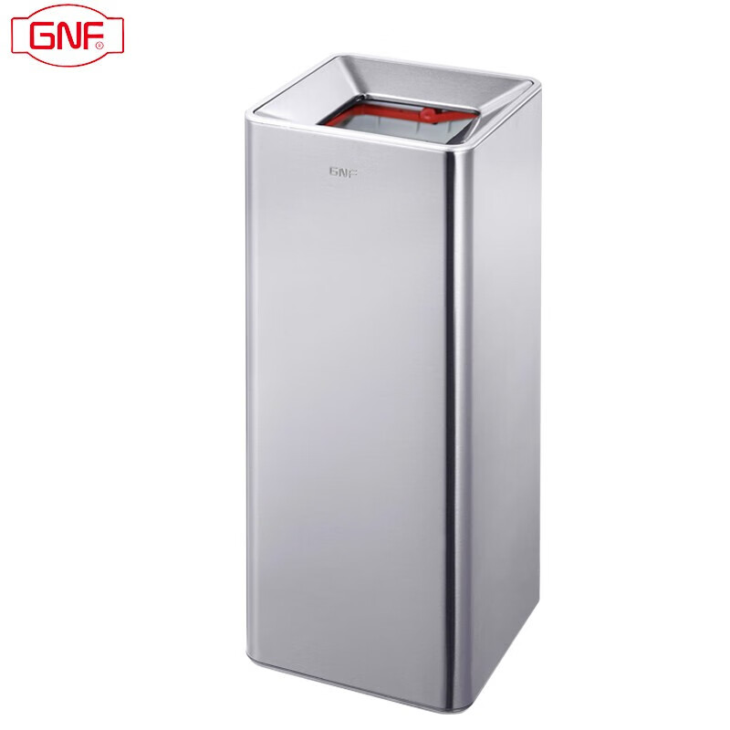 Stainless steel trash can narrow high-end living room kitchen large capacity white business extremely simple modern lidless commercial sand steel