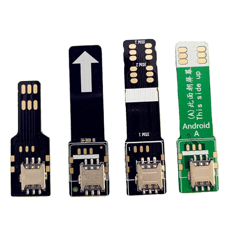 Suitable for business hall card opening test Android Apple mobile phone card inserter mobile phone external card tray card slot card reader Android E model external dual Mini large card