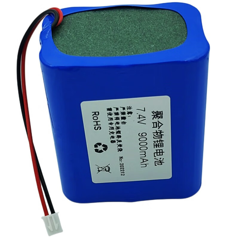 Xinkaichen Lithium Battery Pack for Theater and Theater Large Capacity 18650 Cell Charging Radio 9 Volt Bluetooth Speaker 7.4V 3000 mAh 2.54 Plug Cable