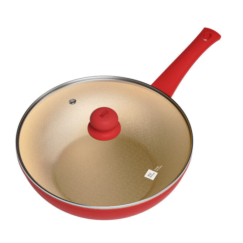 Miji Miji Life Golden Diamond Series non-stick wok 30cm electric ceramic stove special pot induction cooker wok soup pot Gold Diamond Series non-stick wok 30cm