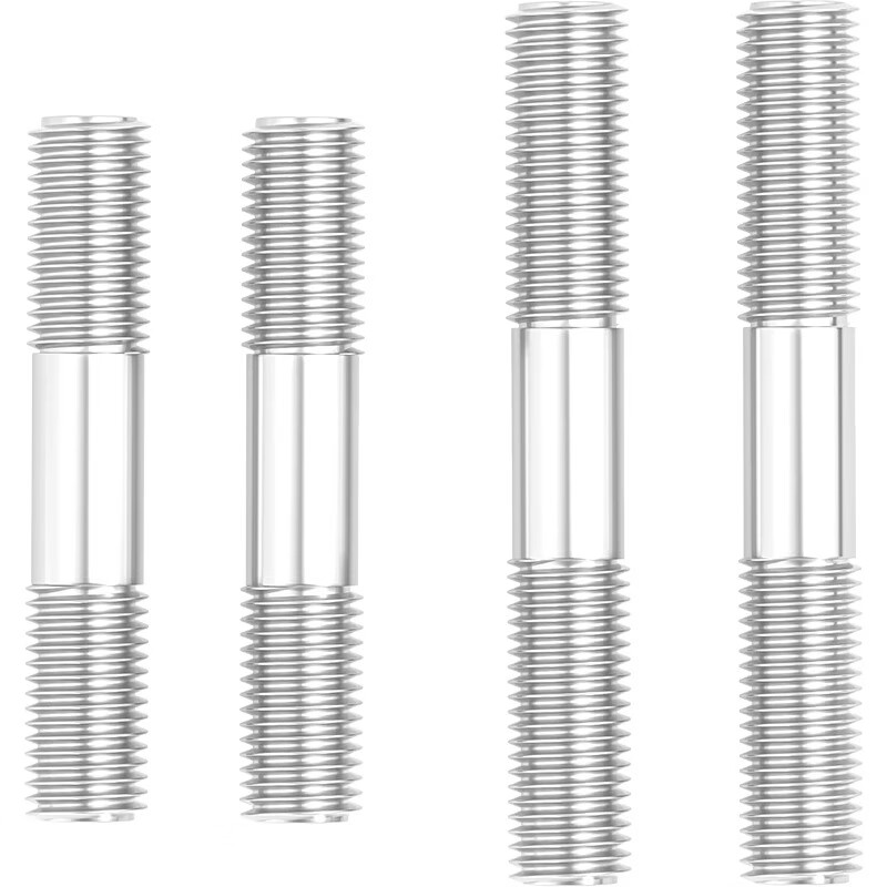 Fengji 304 stainless steel double-head screw rod two-head tooth bolt with wire connection stud rod M3M4M5M6M8M10-M16 M16*210 1 piece
