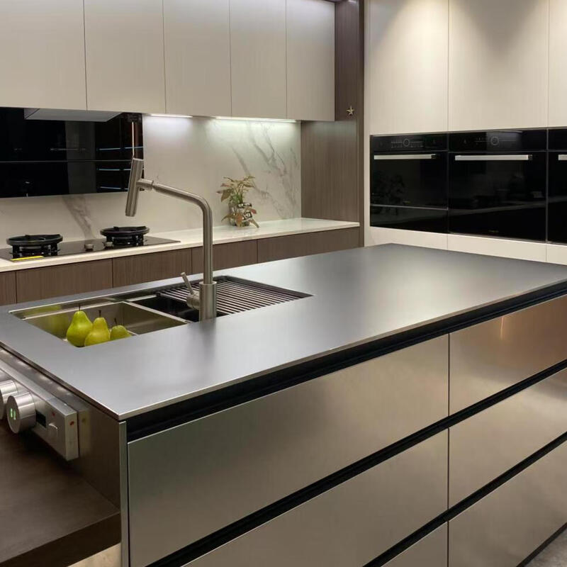 Wen Yijia Dirong stainless steel cabinet stove cabinet 304 solid countertop scratch-resistant heat transfer paint door panel replacement 100 1 meter