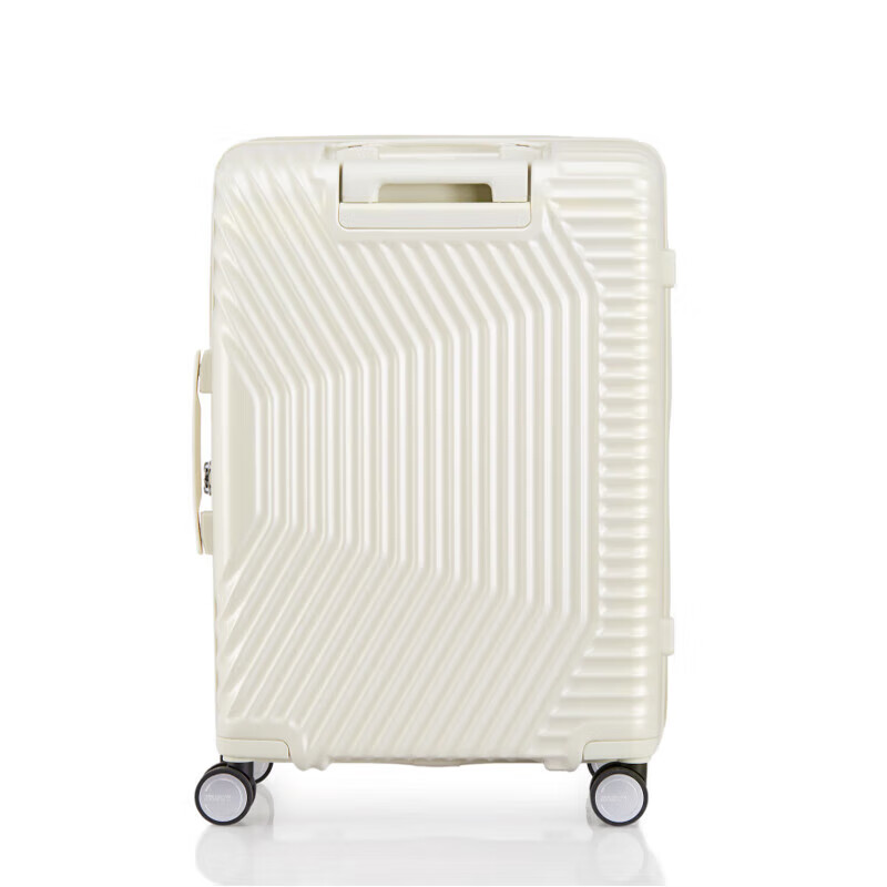 American travel suitcase 28-inch universal wheel trolley case, fashionable pressure-resistant large-capacity suitcase, milky white NL8 password box