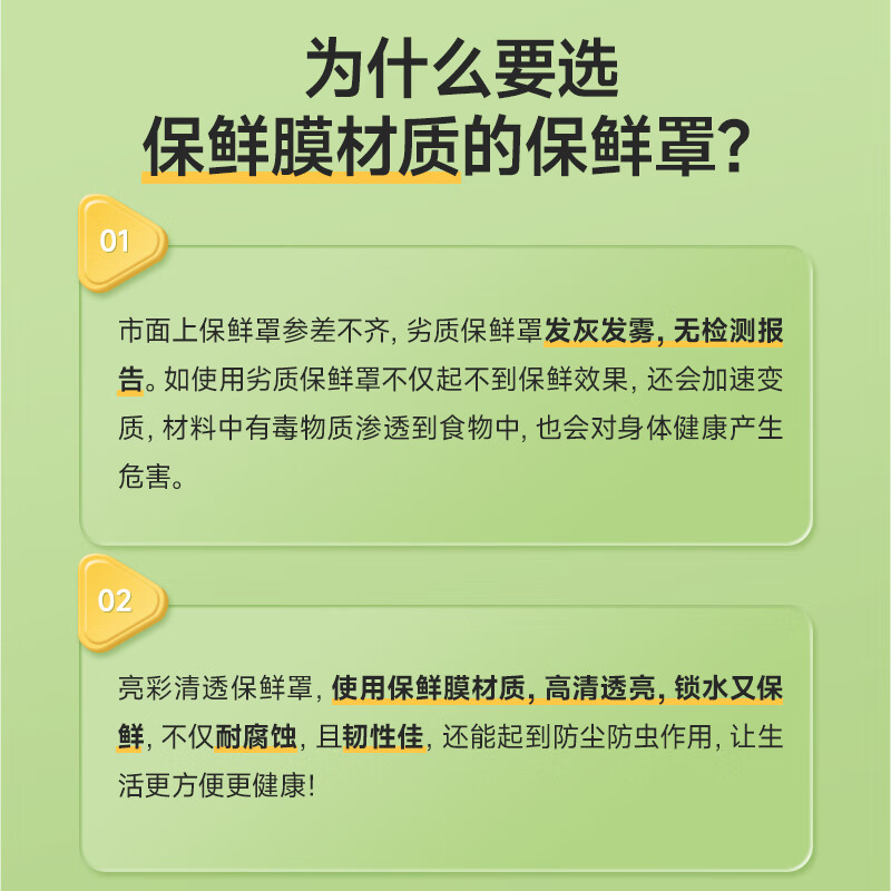 Meliya food-grade cling film sets, 100 pieces, disposable cling film covers, dust-proof bowl covers for kitchen leftovers