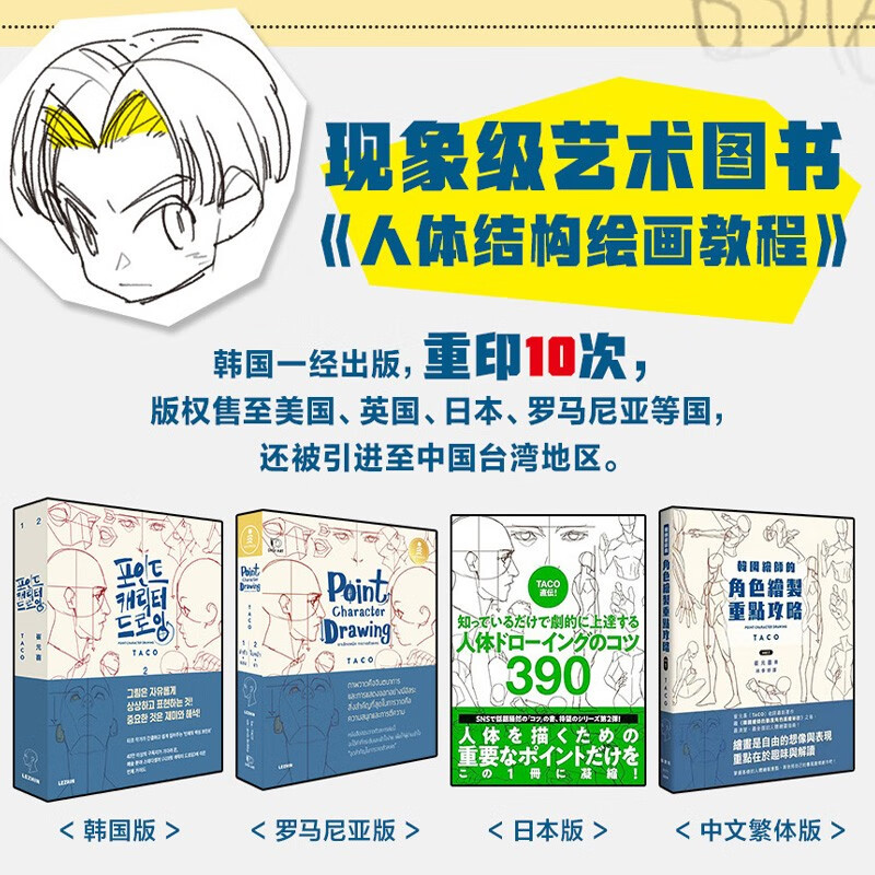 Human body structure drawing key points