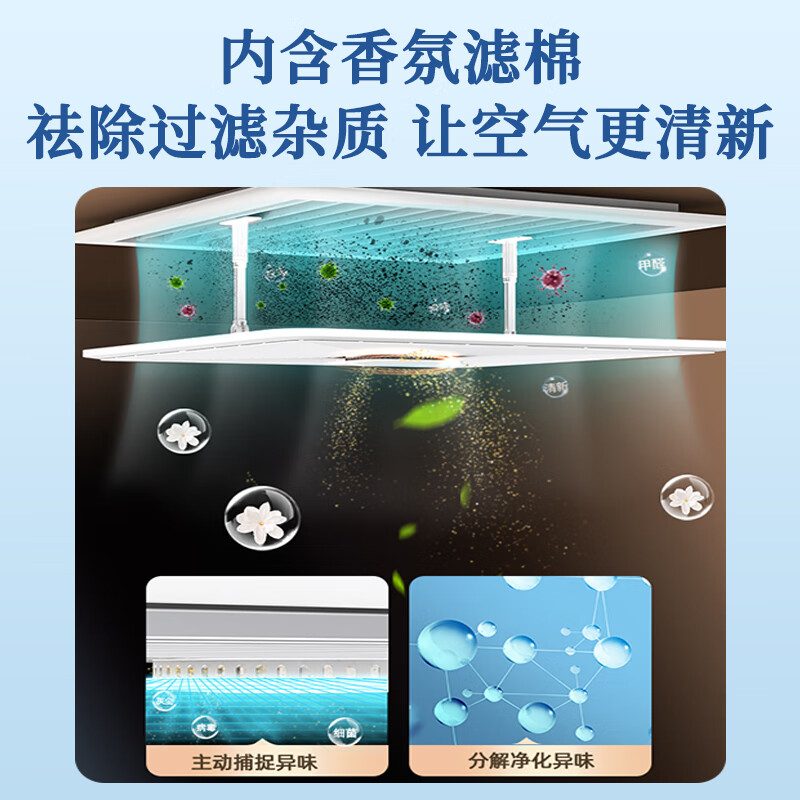 Yingji central air conditioner windshield square anti-direct blow office ceiling ceiling air conditioner air outlet windshield guide wind double layer filter 30*30 cm