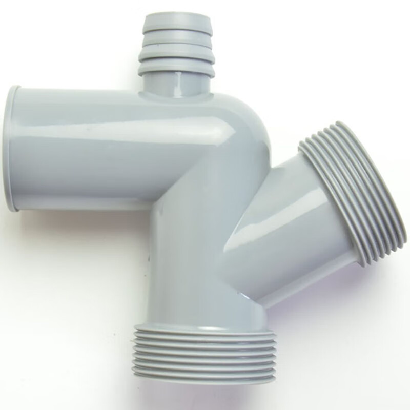 Yunqige garbage disposal drain pipe groove thickened three-four-way elbow UV type single and double lower anti-return insect odor set accessories Pressure plate installation A-type three-way (single groove)