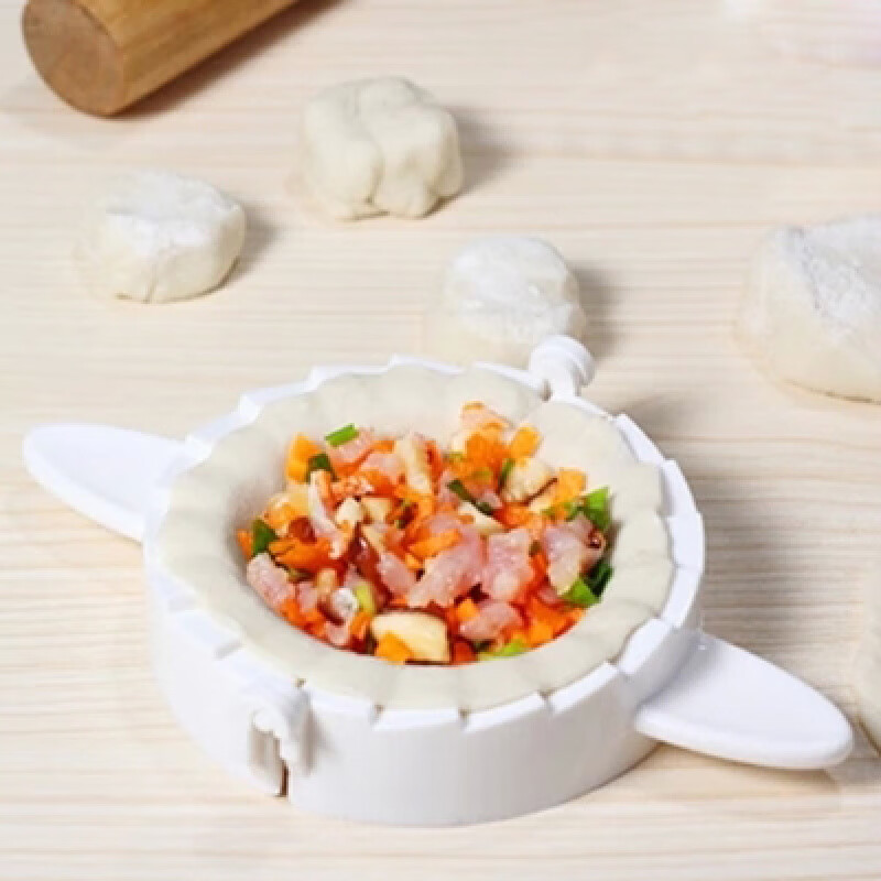 Brangdy 15cm/15.5cm leek box mold commercial thickening extra large dumpling making speed artifact back cutting milky white 15.5cm