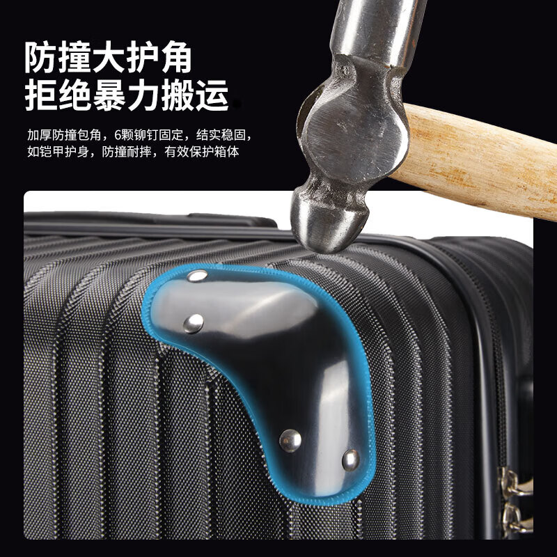 CROSSGEAR Swiss Sergeant Knife Suitcase 26-inch Business Travel Trolley Checked Large Size Capacity Suitcase Men's and Women's Password Box