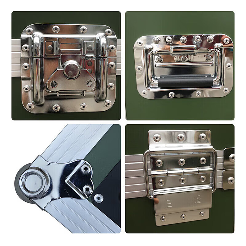 Jingsheng Fengbo aluminum alloy material box aviation instrument equipment box tool equipment storage box transportation turnover box can be customized black 600*400*400mm