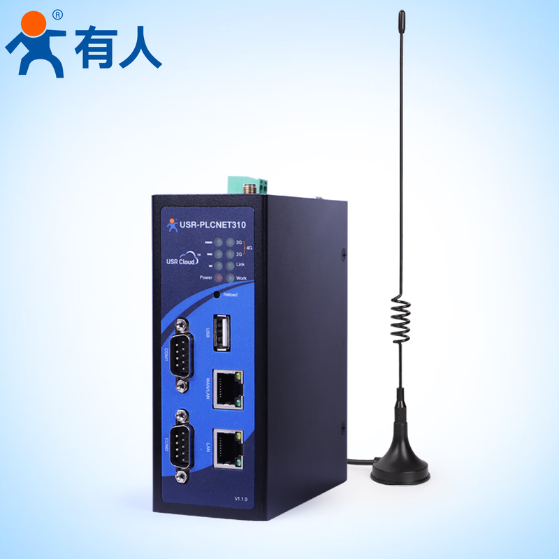 Some Internet of Things PLC cloud gateway remote monitoring and data transparent transmission remote configuration and management of industrial equipment USR-PLCNET310