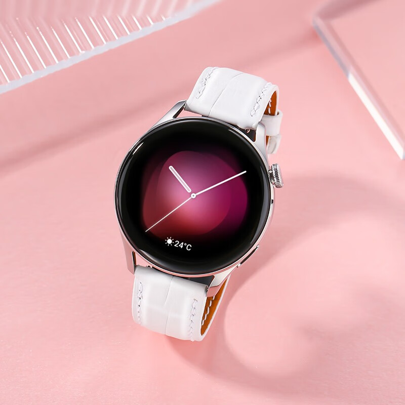 Huawei (HUAWEI) Goddess Customized Huawei Original Watch Women's Sports Smart Watch WeChat Phone Blood Oxygen Monitoring Girl Chinese Valentine's Day Birthday Gift for Girlfriend or Wife WATCH3 Siamese Crocodile Customized - Frost White Crocodile Leather Model