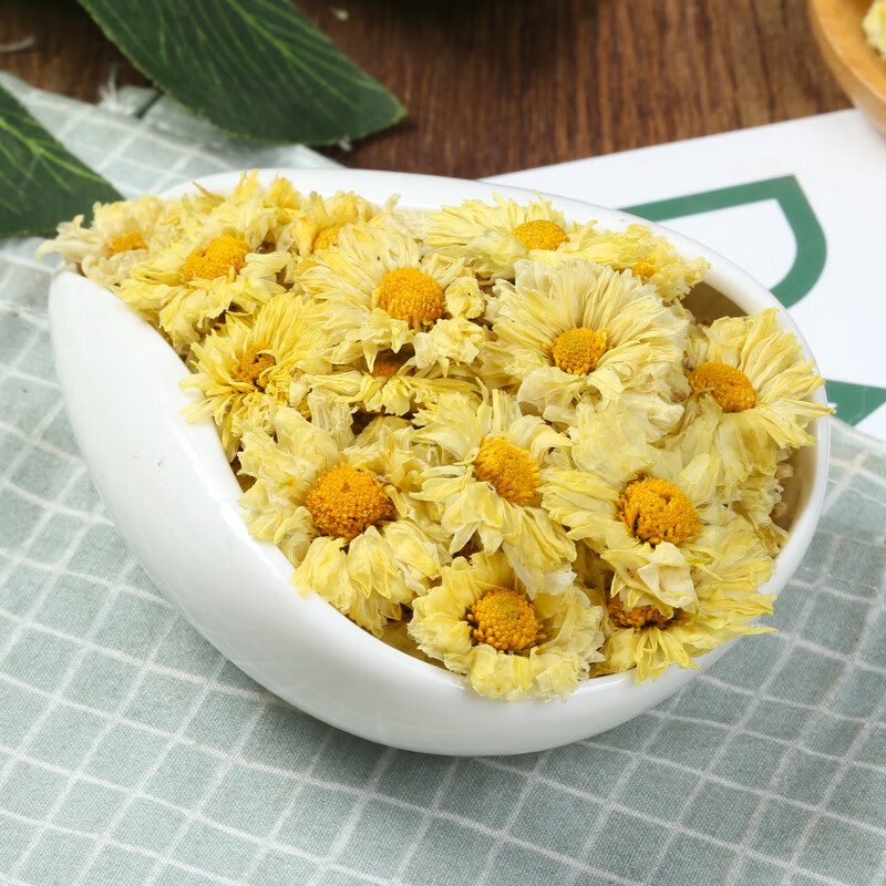 Specialty Youlian Hangzhou authentic Hangzhou white chrysanthemum chrysanthemum tea fetal chrysanthemum white chrysanthemum wolfberry tea honeysuckle tea 1 can Hangzhou white chrysanthemum (total 250g)