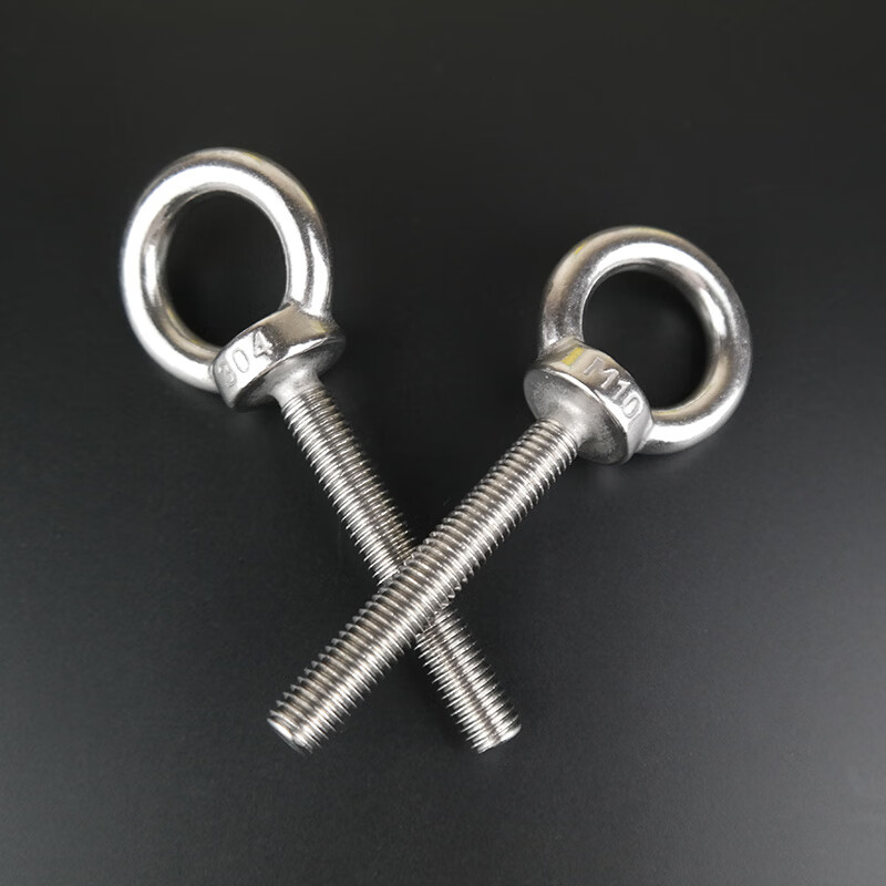 Moyi 304 stainless steel eye screw extended eye bolt ring lifting screw M6M8M10M12M16M20 M16*40