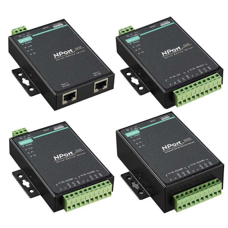 MOXA NPort 5232 2-port RS422/485 serial device server