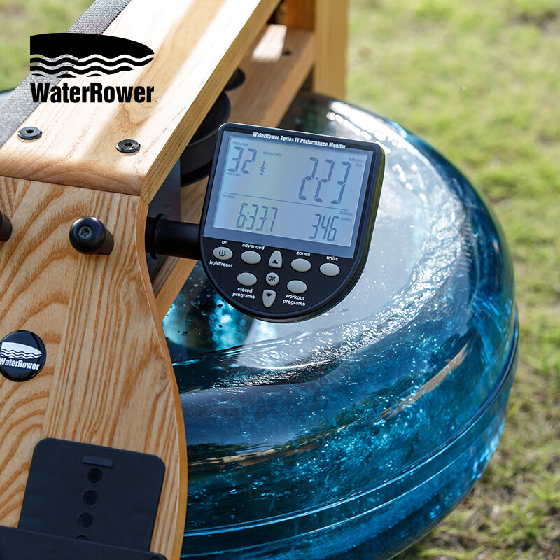 WaterRower original imported rowing machine water resistance rowing machine home aerobic fitness equipment double-track solid wood imported Jingzhi model ash wood naturally has LOGO Jingzhi model