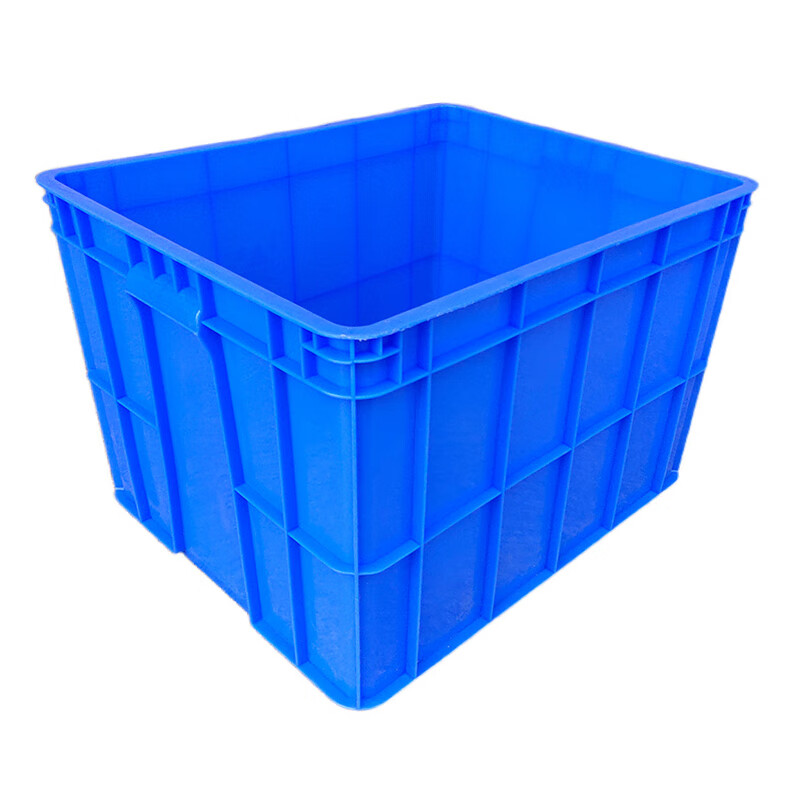 Hanhai Rongke thickened plastic box plastic storage box logistics turnover box parts box material box hardware tool box storage and organization box 1 box 470*350*90 blue box without lid