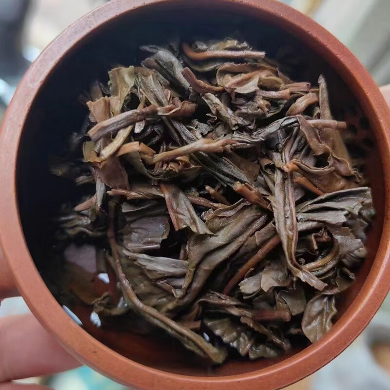 2008 Yang Ji Tianyuan 357g piece of dry warehouse old raw Pu'er tea Brown Mountain high-quality raw materials smoke honey flavor