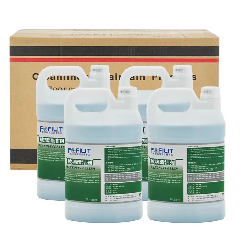 Fangfeilite glass cleaning agent, cleaning property, multi-functional glass cleaning water, water stain removal, window cleaning agent 3.8L*1 bottle