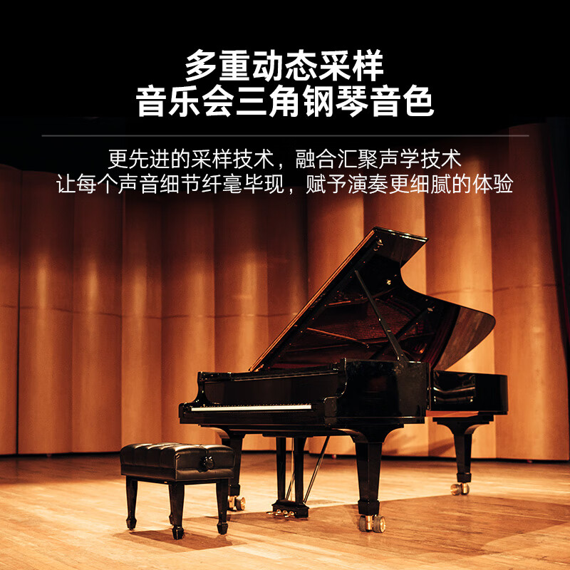 Terence (Terence) electric piano 88-key folding electronic piano for children, beginners, adult home piano V50 portable piano, fashionable white, official standard configuration