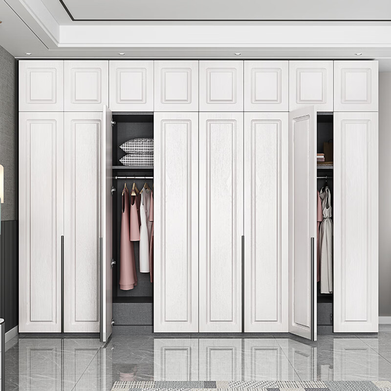 Aoyanlai all-aluminum wardrobe aluminum alloy wardrobe wardrobe all-aluminum furniture whole house custom locker aluminum cabinet home bedroom 6 doors