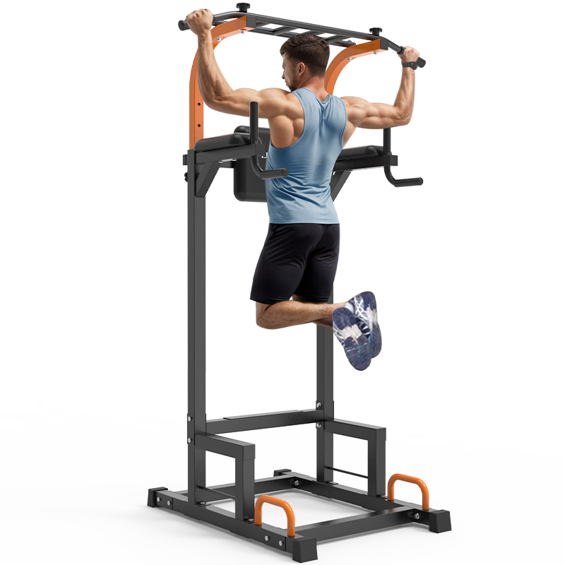 Lake unisex horizontal bar home indoor height-adjustable pull-up device single parallel bar floor-standing fitness equipment black 110*97*165-230CM