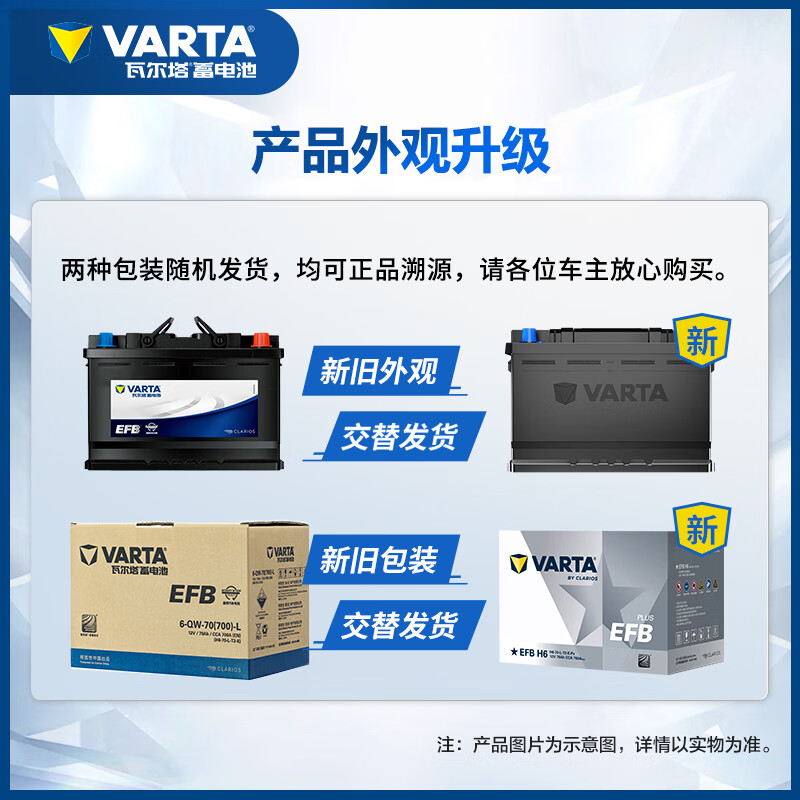 VARTA car battery start and stop EFB Q85 Mazda CX-5 Angkesela Honda/Accord/Ford