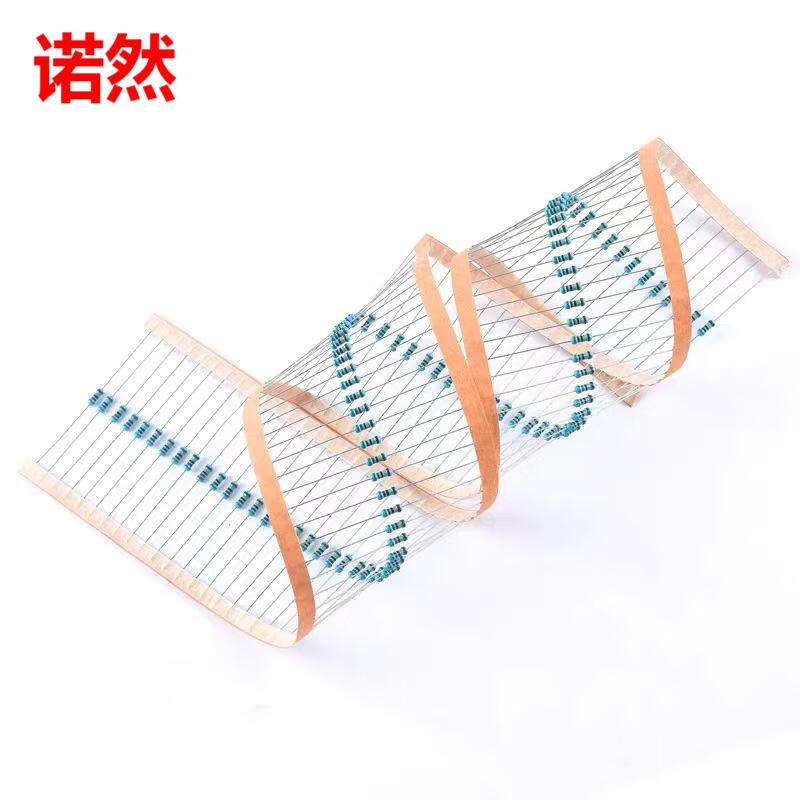 Noran 1/4W metal film resistor component 1% five-color ring 1K 100 pieces