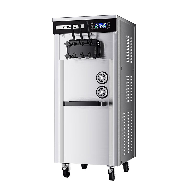 Donper ice cream machine commercial vertical soft ice cream machine stainless steel ice cream machine large capacity fresh-keeping function cone machine fully automatic machine for milk tea shop 1.5HP Donper press | CKX200MAX no-wash thawing