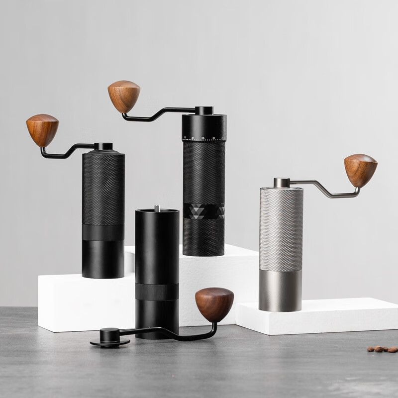 Yeweika Y1 Ghost Knife double bearing hand grinder titanium stainless steel grinder full alloy body hand coffee grinder Ghost Knife SE (five-star stainless steel grinding core)