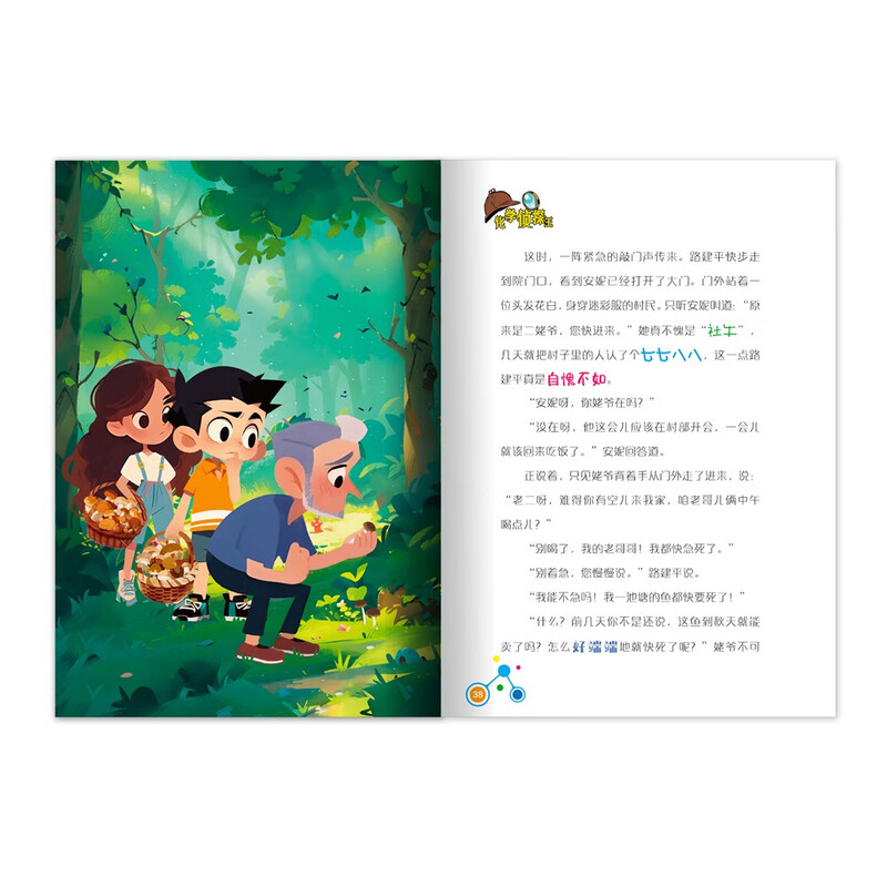 The King of Chemical Detectives and the Young Detective Team use chemical knowledge to solve crimes (10 volumes in total). Comes with a periodic table of elements, a ruler, and a beautiful bookmark.